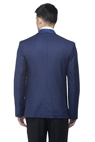 Image of FAVOROSKI Designer Men's Solid Poly Viscose Slim Fit Shawl Collar Tuxedo Suit Blazer