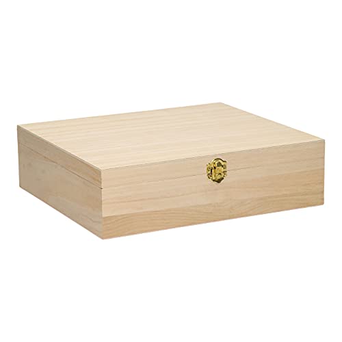 Jouet-Plus Jouetprive Wooden Tea Box to Decorate, 12 Compartments