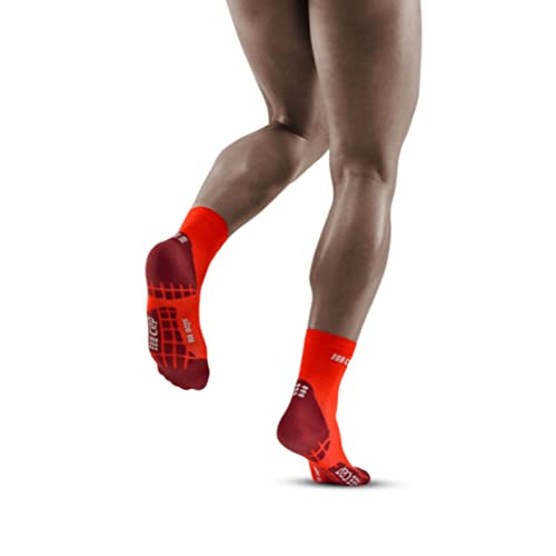 CEP Ultralight Short Socks Lava/Dark Red, Men, V2
