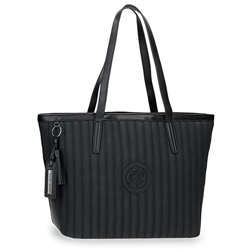 Pepe Jeans Bolsa Porta-ordenador Pjl, Equipaje De Mensajero Mujer, Negro (Black), Talla Única