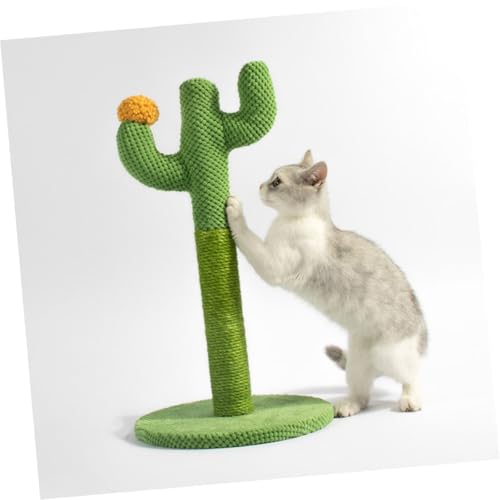 Rascador para gatos torre vertical de silicona verde miniatura 4