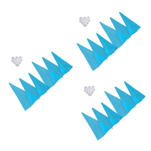 Ciieeo Juego De 3 Mangas Pasteleras Y Boquillas para Decorar Pasteles Herramientas De Silicona Reutilizables para Hornear 6 Piezas X 3