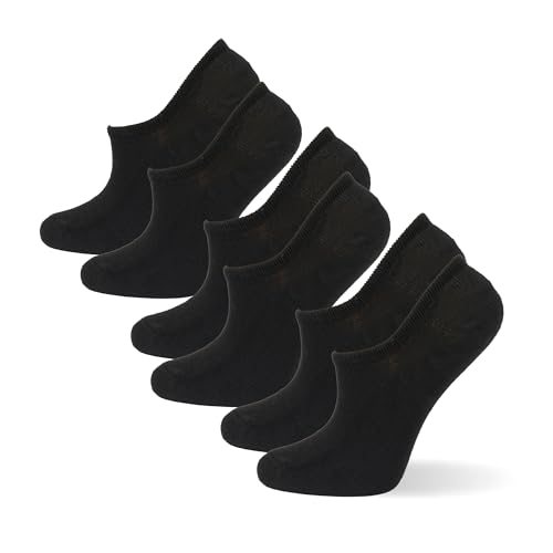 ARRIA Basic Socks, Breathable 3 Pack Crew & No Show Sock, Anti-Slip Grip, Soft Everyday Summer Stretchy Fit