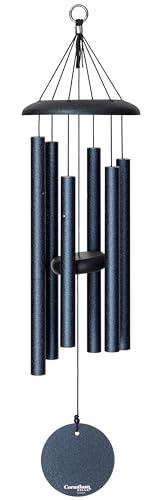 Corinthian Bells by Wind River - 27 inch Midnight Blue Wind Chime for Patio Backyard Garden and Outdoor Decor (Aluminum Chime) Made in the USA