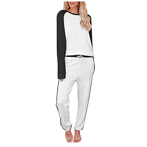 FORUU New Lounge Set For Women Plus Size Two Piece Outfits Sweatsuits Sets Sweater and Pant Set Workout Athletic Tracksuits Jogger Sets Cute Casual Outfits Lounging Sets Gym Clothes Pyjamas Sets