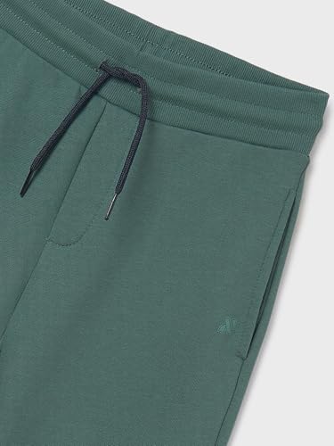 Mayoral Basic Cuffed Fleece Trousers for Boys Pine3