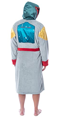 INTIMO Star Wars Adult Boba Fett Bounty Hunter Fleece Robe Bathrobe For Men Women3