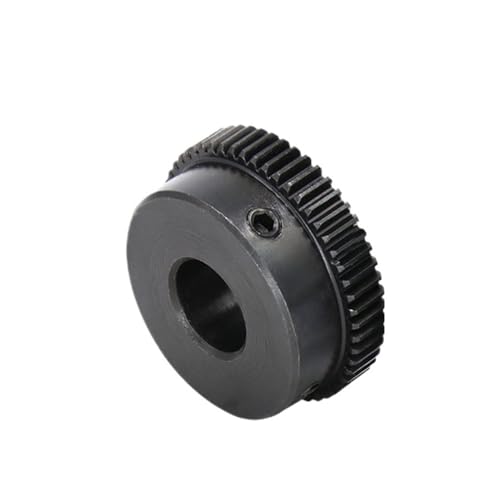Bevel Gear Pinion Hardware Mechanical Worm Gear 0.5M-52T/55T Bore Size 6/8/10/12mm Mini Gear Wheel Carbon Steel Blackening Teeth Height 5mm Transmission Parts(8mm-0.5M - 52 Teeth)