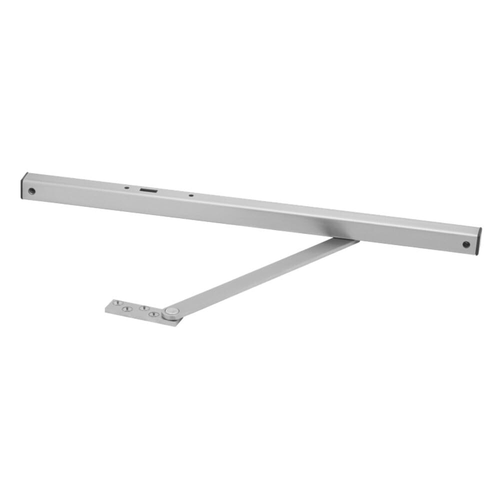 Glynn-Johnson 90 Series Heavy Duty Surface Overhead Stop, Size 4, Satin Chrome Finish, Non-Handed