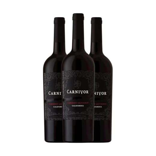 Carnivor Cabernet Sauvignon California 75 cl Rotwein (Karton mit 3 Flaschen von 75 cl)