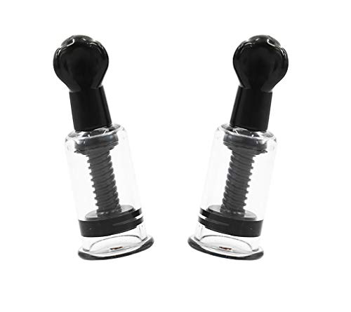 AROROMI Extra starke Saugkraft Nippel Sucker Twist Nippelsauger Set Brustwarzensauger Ø 2.5cm Klitoris Sauger Nippelsauger Brustwarzen Bondage Stimulation Sauger für Flache Nippel 1 Paar (2 Stück)