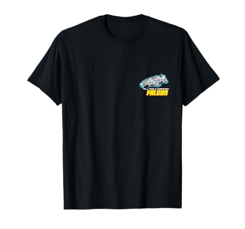 T-shirt Millennium Falcon Star Wars discret fini les imprimés géants