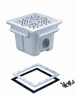 Flangia Quadra per Scarico di Fondo Astralpool RIF. cod. 00273 con guarnizioni e Viti Acciaio Inox. - 4402021302