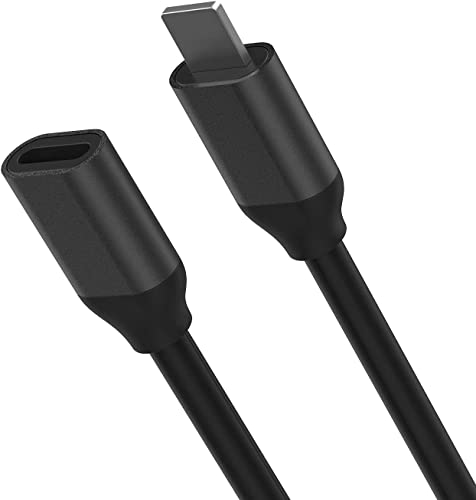 6,6FT Lightning Cable de Extensión para Transmisión de Vídeo y Audio y Carga, Negro iOS Cable de...