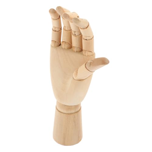 KOMBIUDA Wooden Model Flexible Movable Sketch Art Hand Form for Drawing Artistic Sculpture
