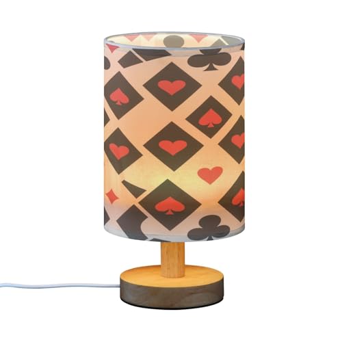 Lámpara de mesa con diseño rojo y negro miniatura 2