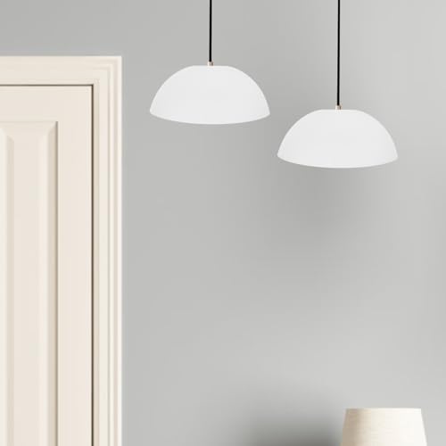 Image of ABOOFAN Plastic Lampshade 11.10 Inch Dome Design Ceiling Lamp Shade Replacement Cover Soft Light Diffuser for Home Wall and Ceiling Fixtures