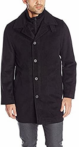 Image of Nautica Men's Wool Blend Peacoat - Double-Breasted Winter Coat, Regular, Big & Tall Sizes