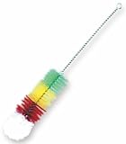 Shisha Reinigungsbürste mit Wollkopf in den rasta Farben - 54 cm lang - Ø 50mm