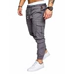 GM MGBOYGYM Mens Fashion Joggers Sports Pants - Cotton Cargo Pants Sweatpants Trousers Mens Long Pants