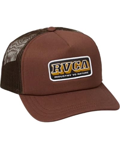 Image of RVCA Men's Trucker Hat, Adjustable Snapback Cap for Streetwear & Skating, Lightweight Breathable All-Day Comfort
