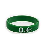 Material: Silicona XiXi Estrella de la NBA de Baloncesto Pulsera Tatum 0 edición de la Firma de Silicona de energía los Deportistas Aficionados muñequeras de joyería (Color : Green)