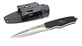 Hoffner Hand Spear Tactical Fixed Blade Knife - 4-7/8 Inch Half-Serrated Blade, Full Tang 440C Spear Point, G10 Grip, MOLLE Compatible Kydex Sheath