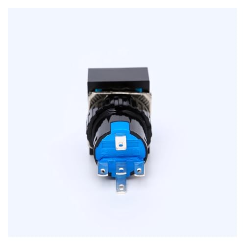 Interruptor de 16mm momentáneo azul 12V para personalización de salpicaderos y simulación 3