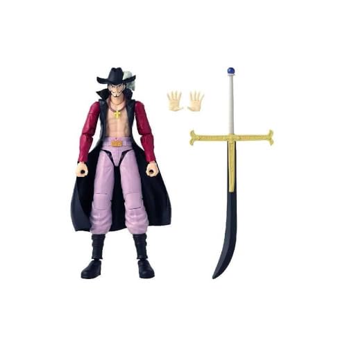 Figurine Anime Heroes articulée BANDAI One Piece Dracule Mihawk Œil de Faucon 17 cm - vue 3