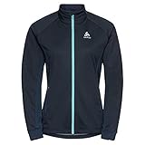 Odlo Damen Langlauf Jacke BRENSHOLMEN, dark sapphire - reef waters, S