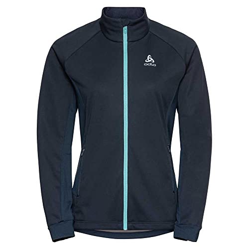 Odlo Damen Langlauf Jacke BRENSHOLMEN, dark sapphire - reef waters, S