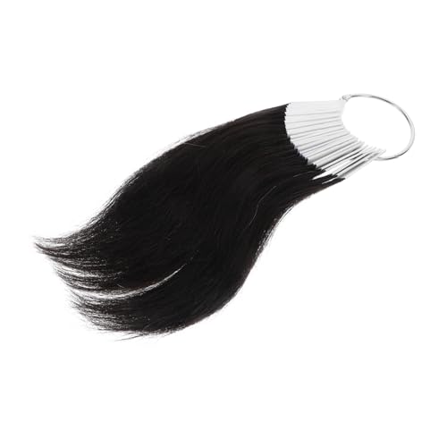 POPETPOP 30pièces Échantillons Couleur Cheveux Naturels Pour Formation Coiffure Avec Anneaux Numérotés Réalistes Et Réutilisables Pour Salon Et Pratique