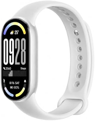 Xiaomi Smart Band 10 - Pulseira inteligente, autonomia de até 21 dias, tela AMOLED de 1,72", taxa de atualização de 60 Hz, 5 ATM, sensor de frequência cardíaca, app Mi Fitness, cor prata (versão ES)