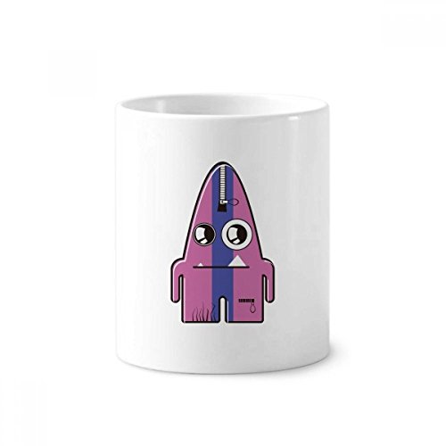 Porte brosse à dents céramique alien monstre pourpre gobelet lavabo