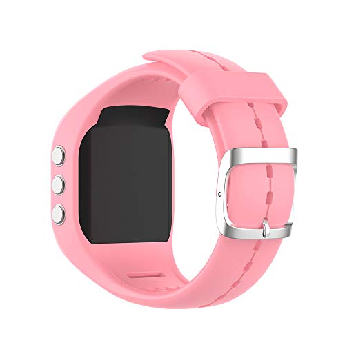 KINOEHOO Cinturino Compatibile con Polar A300 Cinturini di Ricambio in Silicone.(Rosa)
