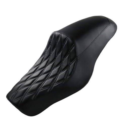 Asiento de motociclista para Sportster 1200 y Iron 883 en cuero negro