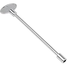 Stanbroil Universal 8-Inch Gas Valve Fireplace Key, Fits 1/4" and 5/16" Turn Ball Valve, Polished Chrome