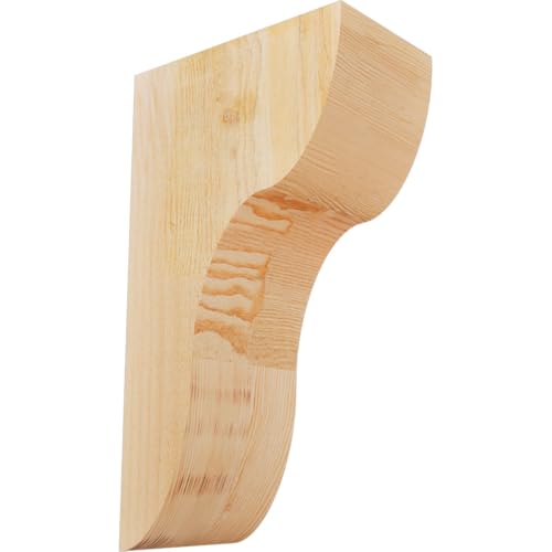 Ekena Millwork COR06X10X18CAR00RDF 6"W x 10"D x 18"H Carmel Rough Sawn Corbel, Douglas Fir