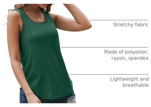 Image of AUTOMET Women's Square Neck Tank Top | Soft Lightweight Sleeveless Shirt, Loose Fit Flowy Summer Basic for Layering, Casual & Workout