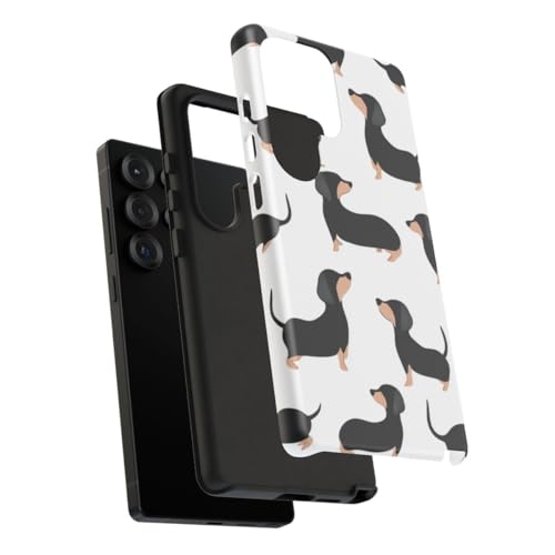 Coque mate Samsung S25 Ultra teckel noir protection rigide - 4