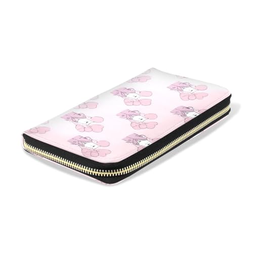 Long Wallets Leather Bifold Wallet for Women Bear Balloon Cute with Zipper Credit Card Holder Large Capacity4