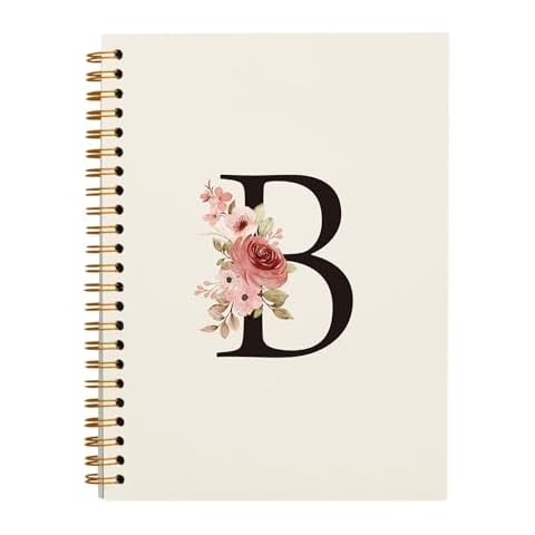 OXW Initial Letter B Personalized Notebook Cover