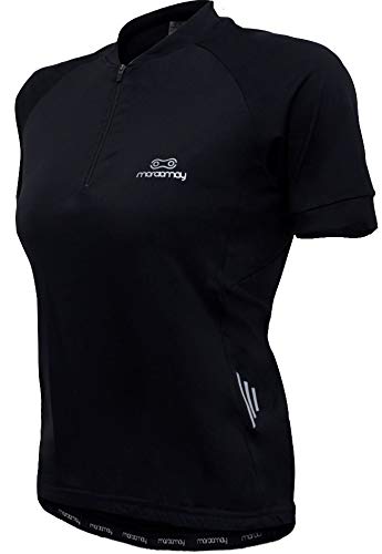 Márcio May Sports Light Camisa Manga Curta de Ciclismo, Feminino, Preto, G