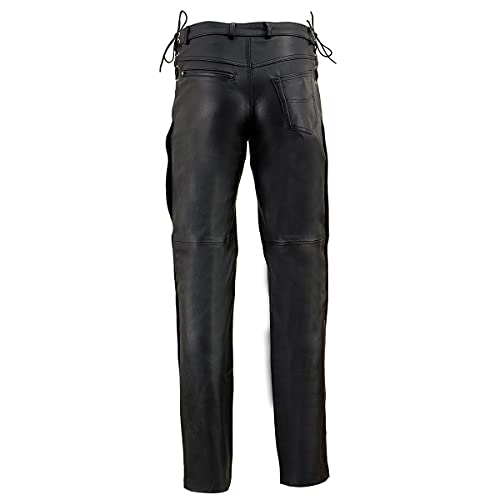 Image of Milwaukee Leather Men's Premium Classic Casual Leather Motorcycle Riding Pants