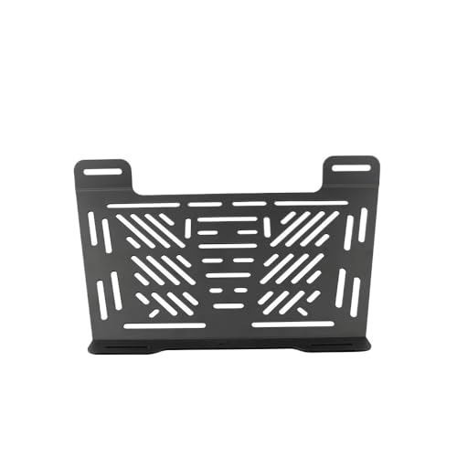 Porte-bagages arrière moto universel support étagère de boîtier plaque cadre noir
