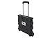 The Workplace Depot Folding Box Trolley – Lightweight Collapsible Plastic Cart with Rubber Wheels – Portable Storage Crate for Office, Home, Travel – 25kg Capacity – Easy Fold Design