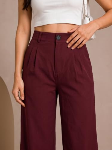 Image of Womens NS Lycra Korean High Waist Straight Pants