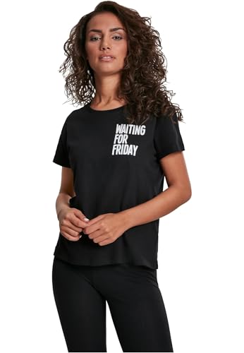 T-Shirt Waiting for Friday Box Femmes Mister Tee pour éviter le stress du matin