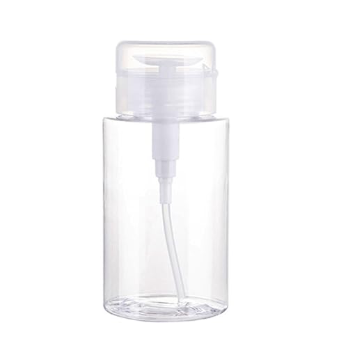1 PCS 200ml Alcohol Pump Dispenser Nail Polish Remover Toner Pump Bottle Acetone Makeup Remover Pump Alcohol Containers