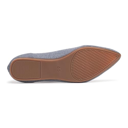 Image of Frank Mully Womens Pointed Toe Flats Knit Dress Shoes Comfort Women Shoes Softable